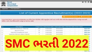 SMC Apprentice Bharti 2022